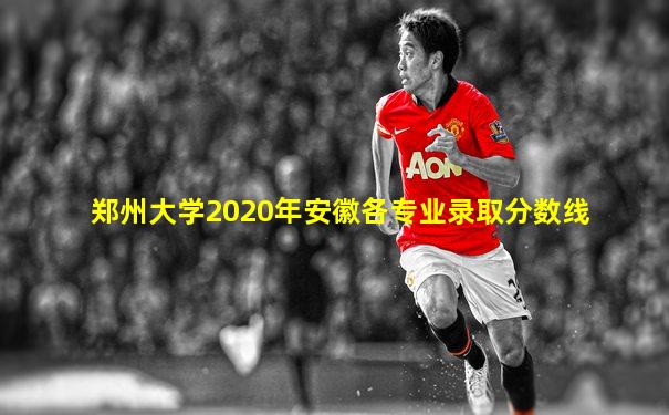 郑州大学2020年安徽各专业录取分数线